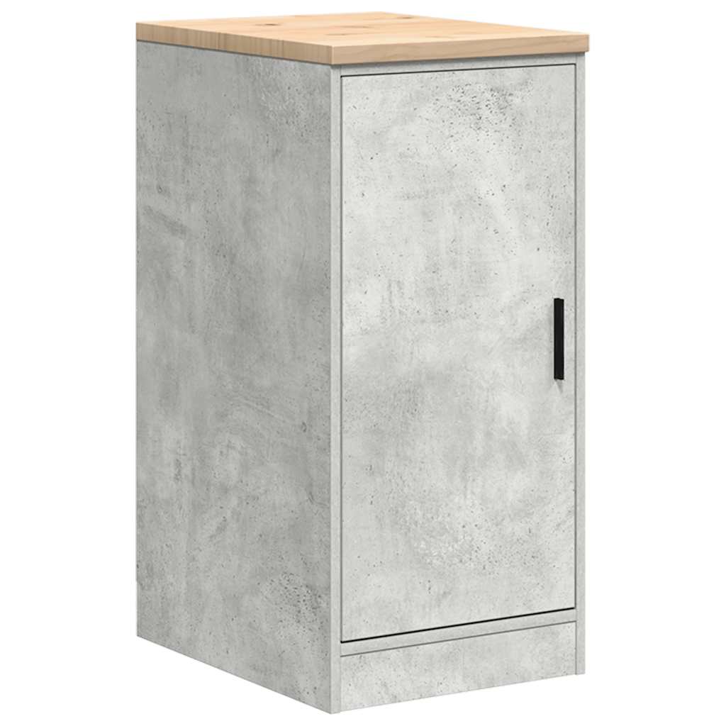 Armoires De Garage 2 Pcs Bois D'ingénierie Gris Béton