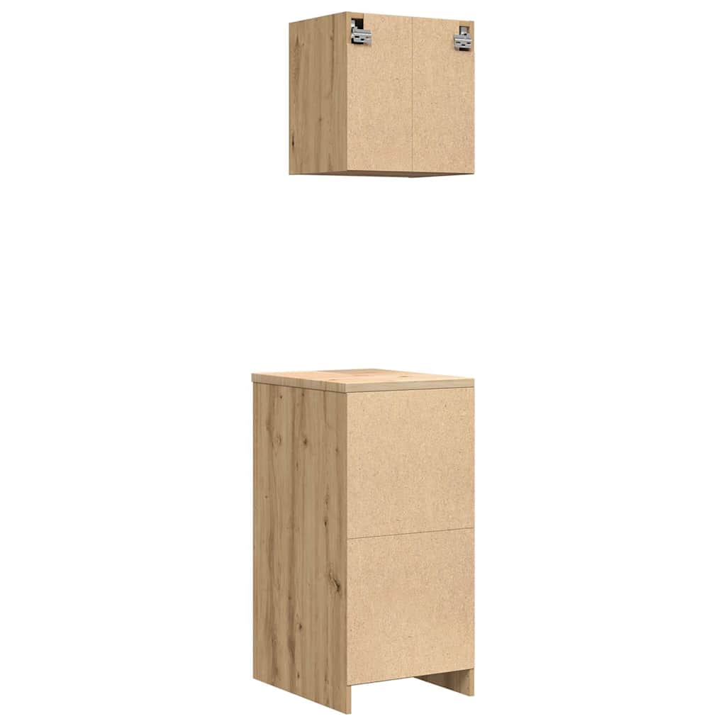 Armoires Garage 2 Pcs Chêne Artisanal Bois D'ingénierie Artisian Oak