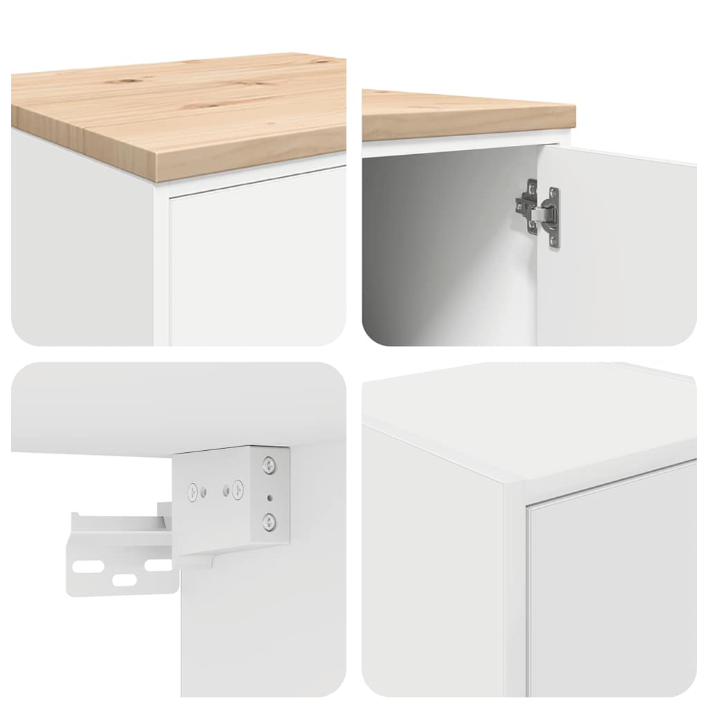Armoires De Garage 6 Pcs Bois D'ingénierie
