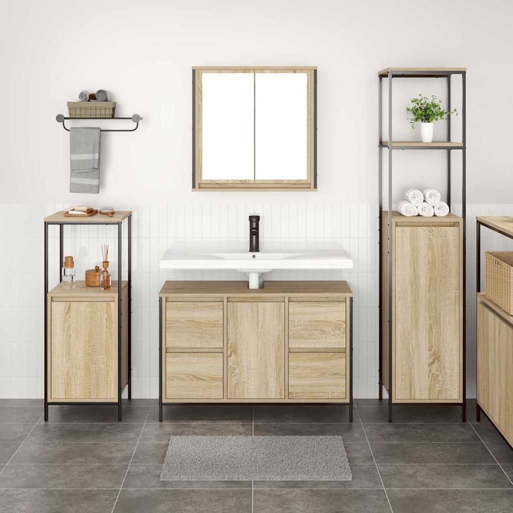Ensemble De Mobilier De Salle De Bain 2 Pc Et Noir