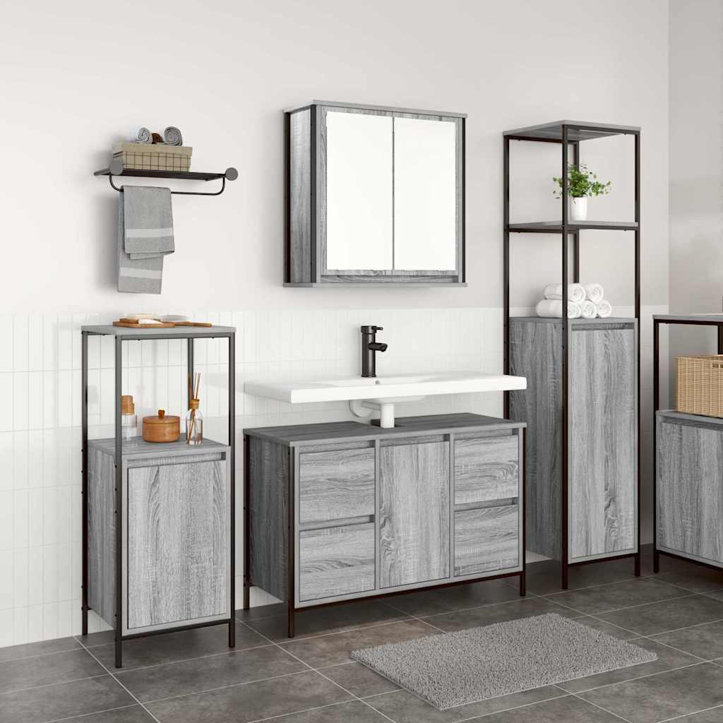 Ensemble De Mobilier De Salle De Bain 2 Pc Et Noir