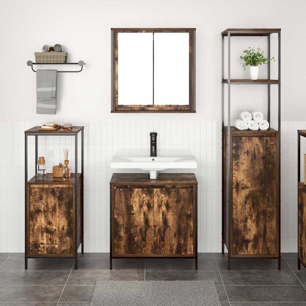 Ensemble De Mobilier De Salle De Bain 3 Pc Et Noir