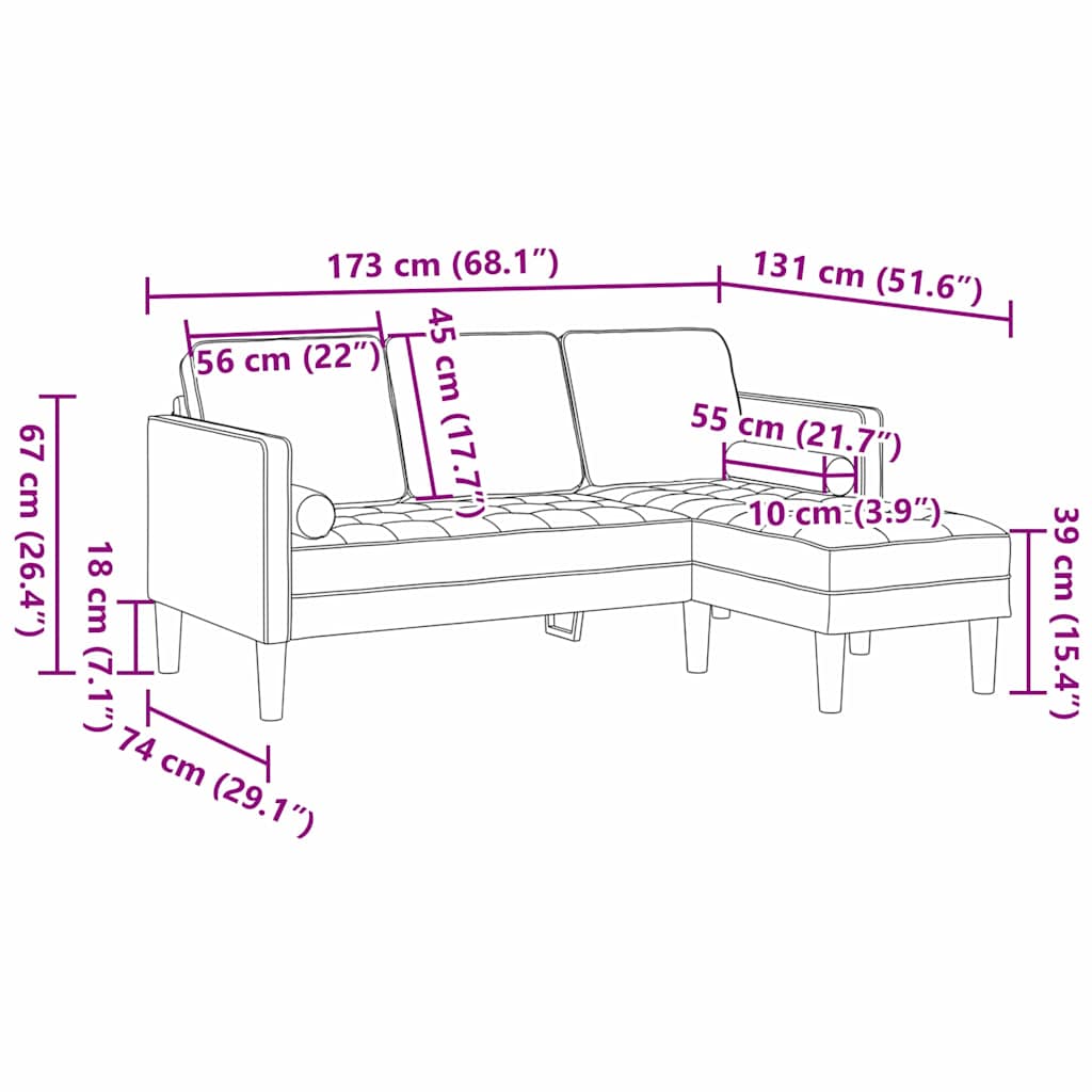 Ensemble De Canapés Avec Coussin Polyester