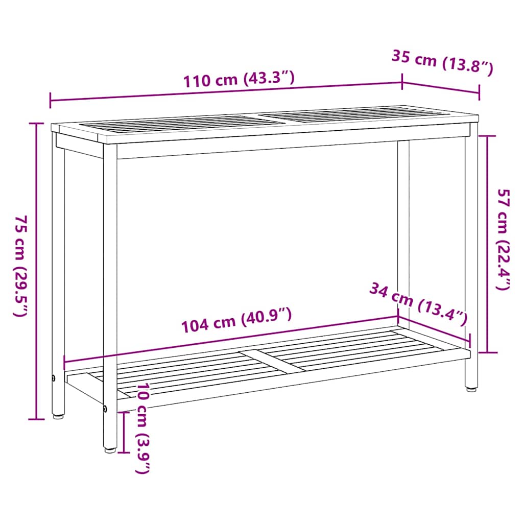 Table De Jardin Avec Stockage