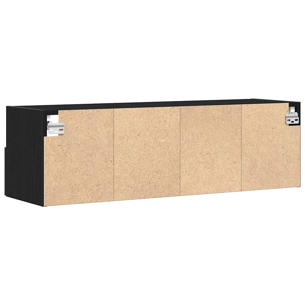 Meuble Tv Mural 2 Pc Bois D'ingénierie