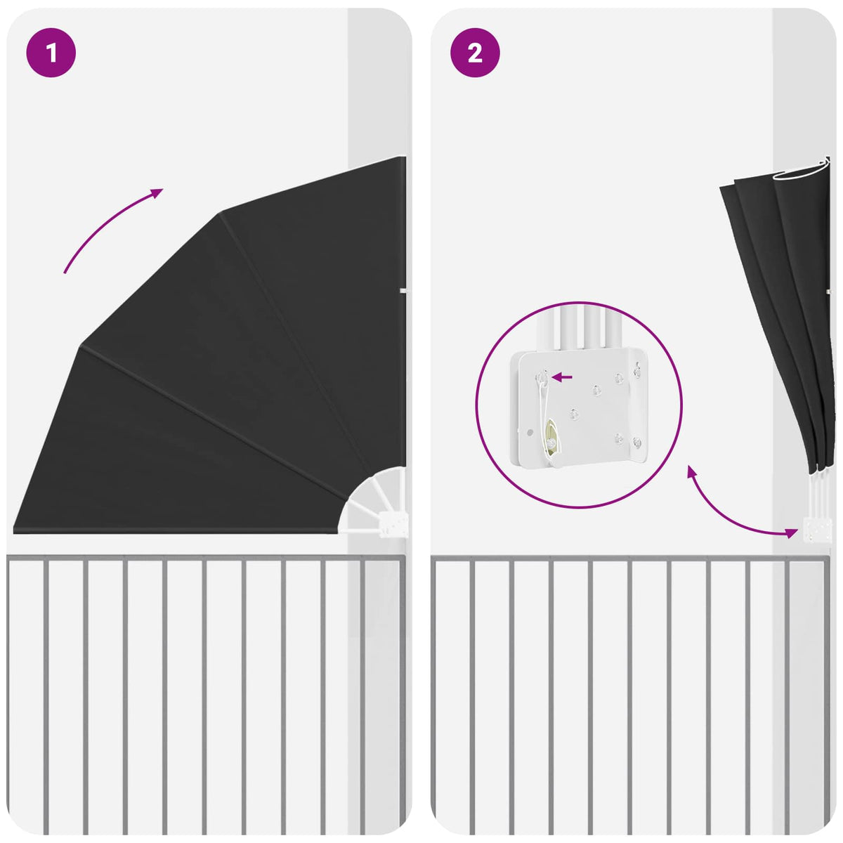 Écran De Confidentialité Pour Balcon Polyester