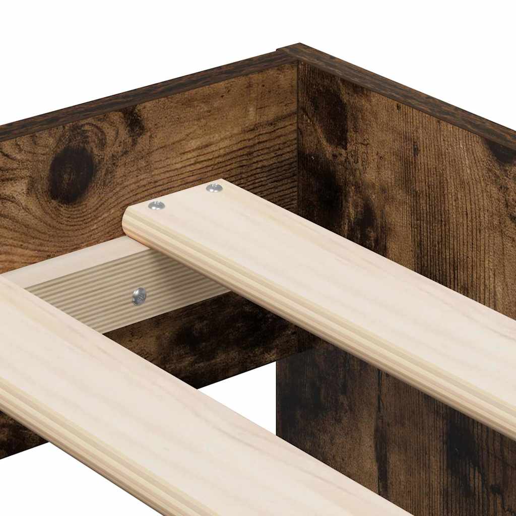 Cadre De Lit Avec Rangement 75 Cm Bois D'ingénierie