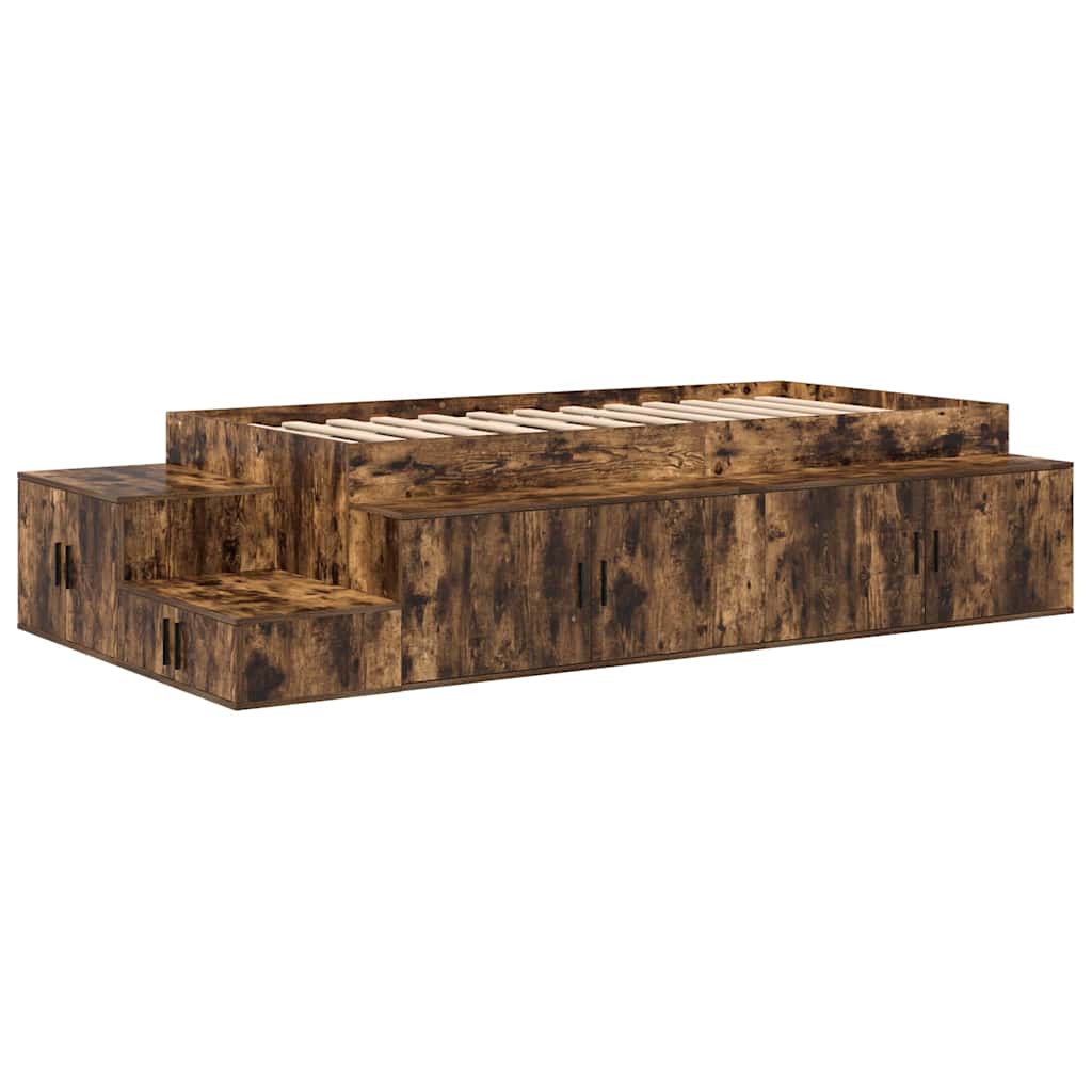 Cadre De Lit Avec Rangement 75 Cm Bois D'ingénierie