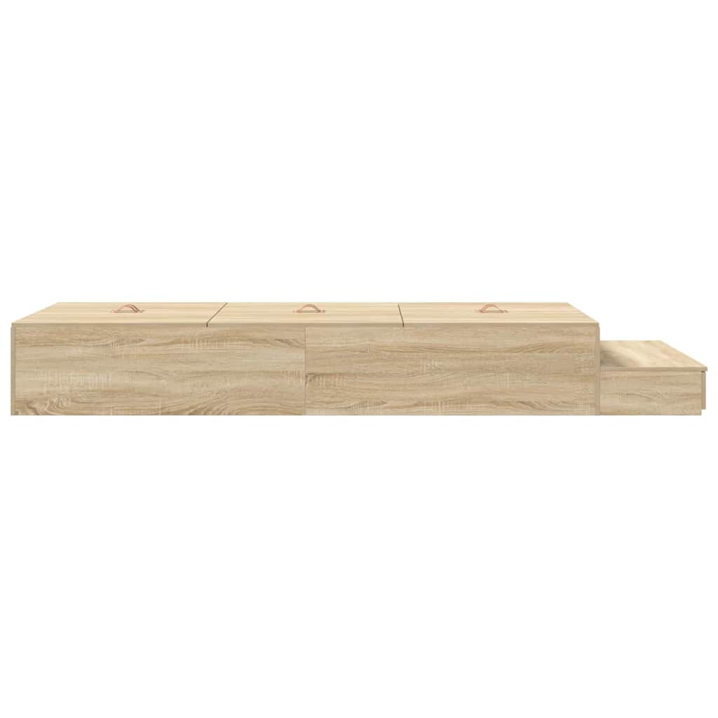 Cadre De Lit Avec Rangement Avec Tiroir 100 Cm