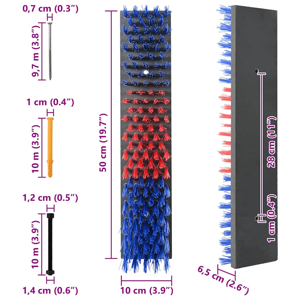 Brosses Pour Le Bétail 50 X 10 X 6,5 Cm Pp