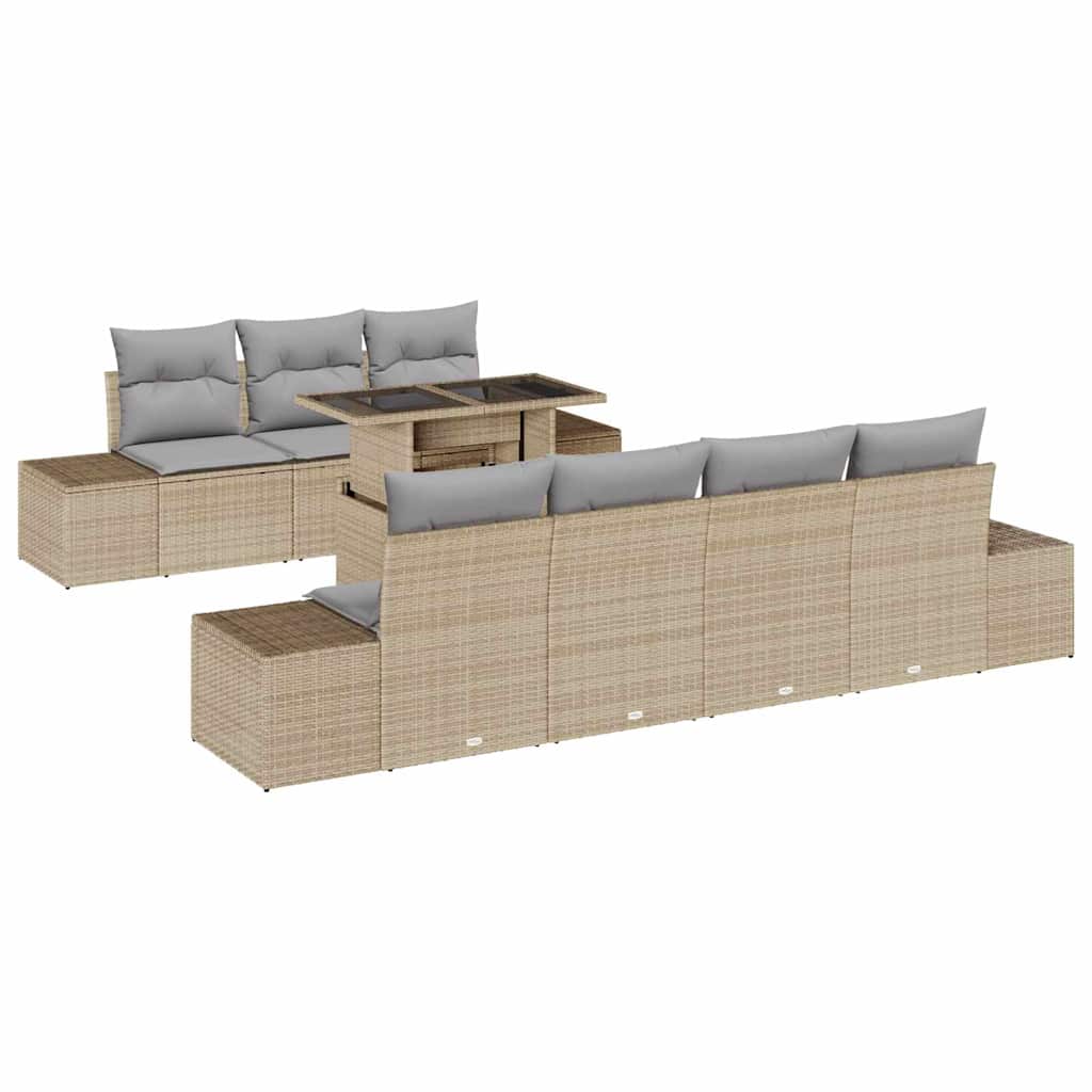 Ensemble De Canapés 8 Pc Clair Polyrotin