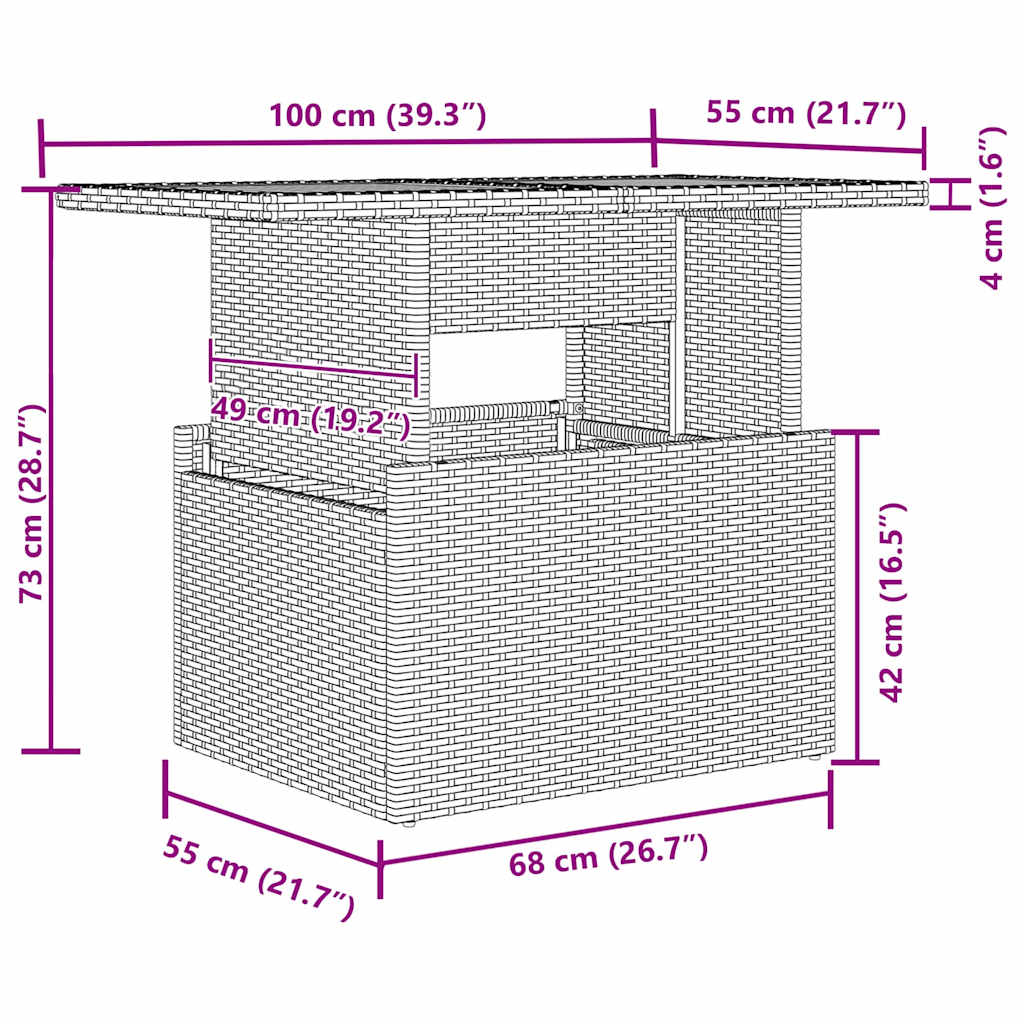 Ensemble De Canapé De Jardin 7 Pc