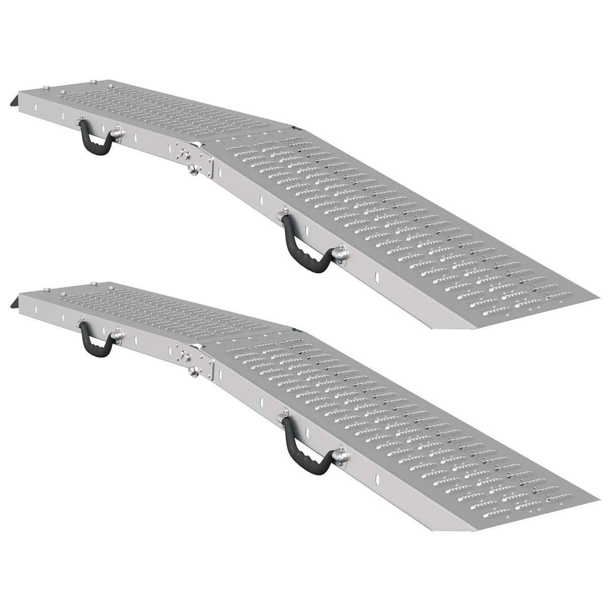 Rampe Pliable 200Kg Par Rampe 2 Pièces Argenté 200 Kg Par Pièce