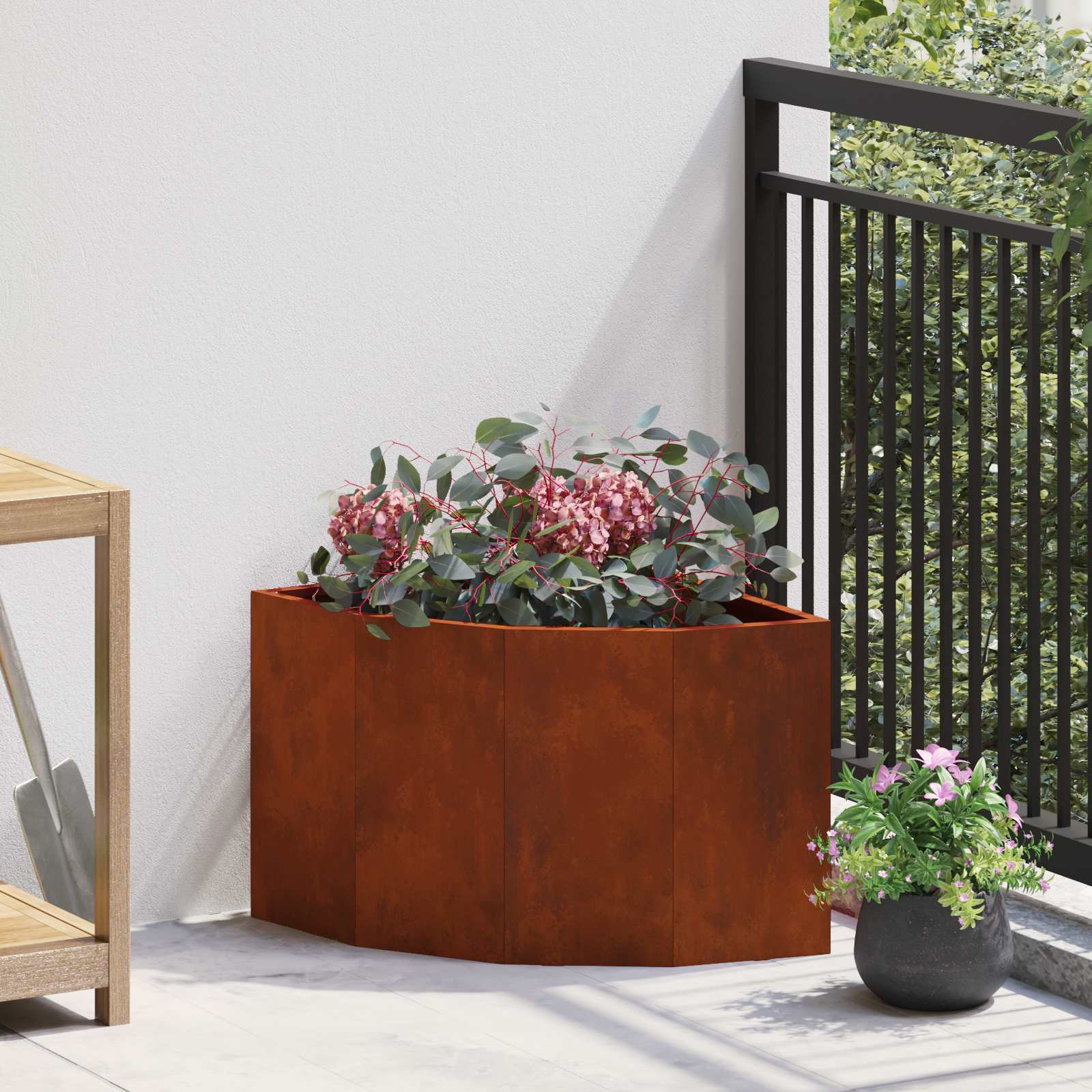 Jardinière D'angle Rouillé
