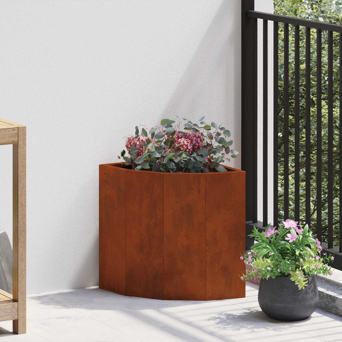 Jardinière D'angle Rouillé