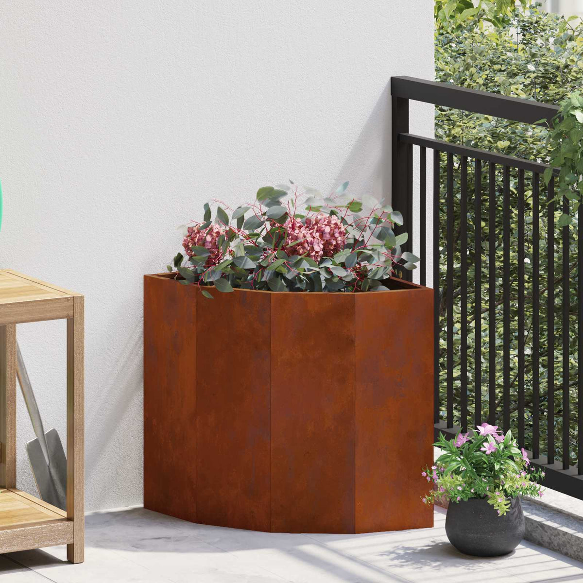 Jardinière D'angle Rouillé