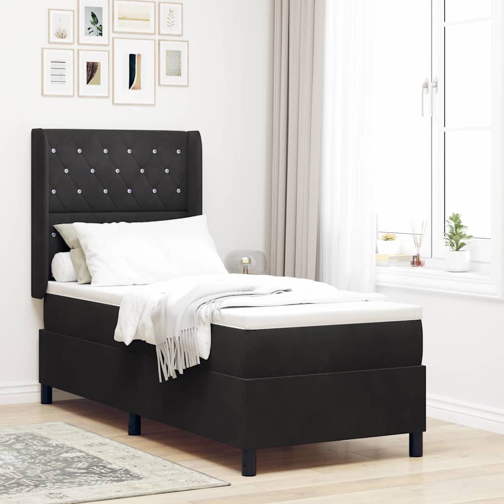 Lit À Ressorts Avec Matelas Velours