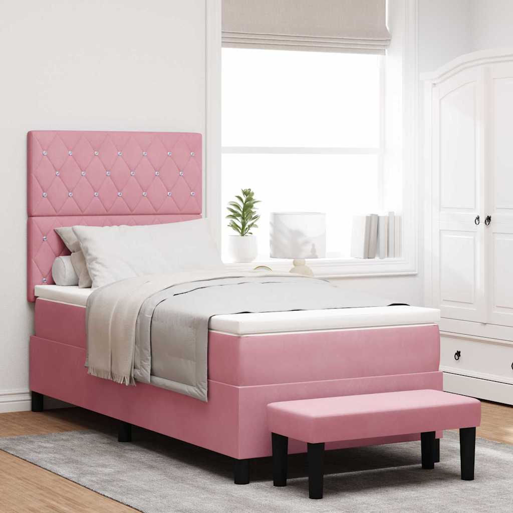 Sommier À Lattes De Lit Avec Matelas Velours