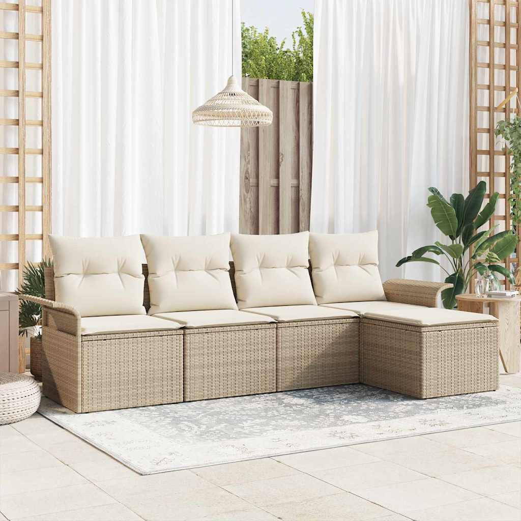 Ensemble De Canapé De Jardin 6 Pc Polyrotin