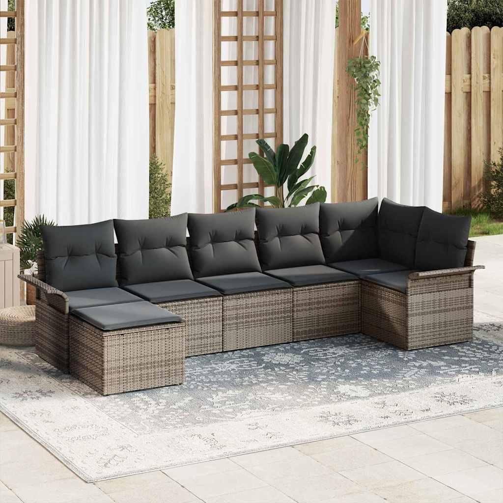Ensemble De Canapé De Jardin 8 Pc Polyrotin