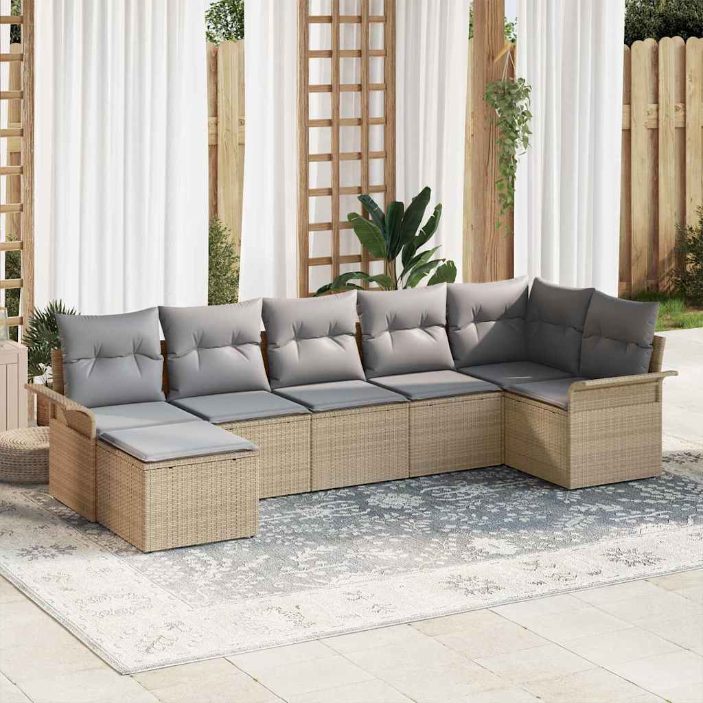 Ensemble De Canapé De Jardin 8 Pc Polyrotin
