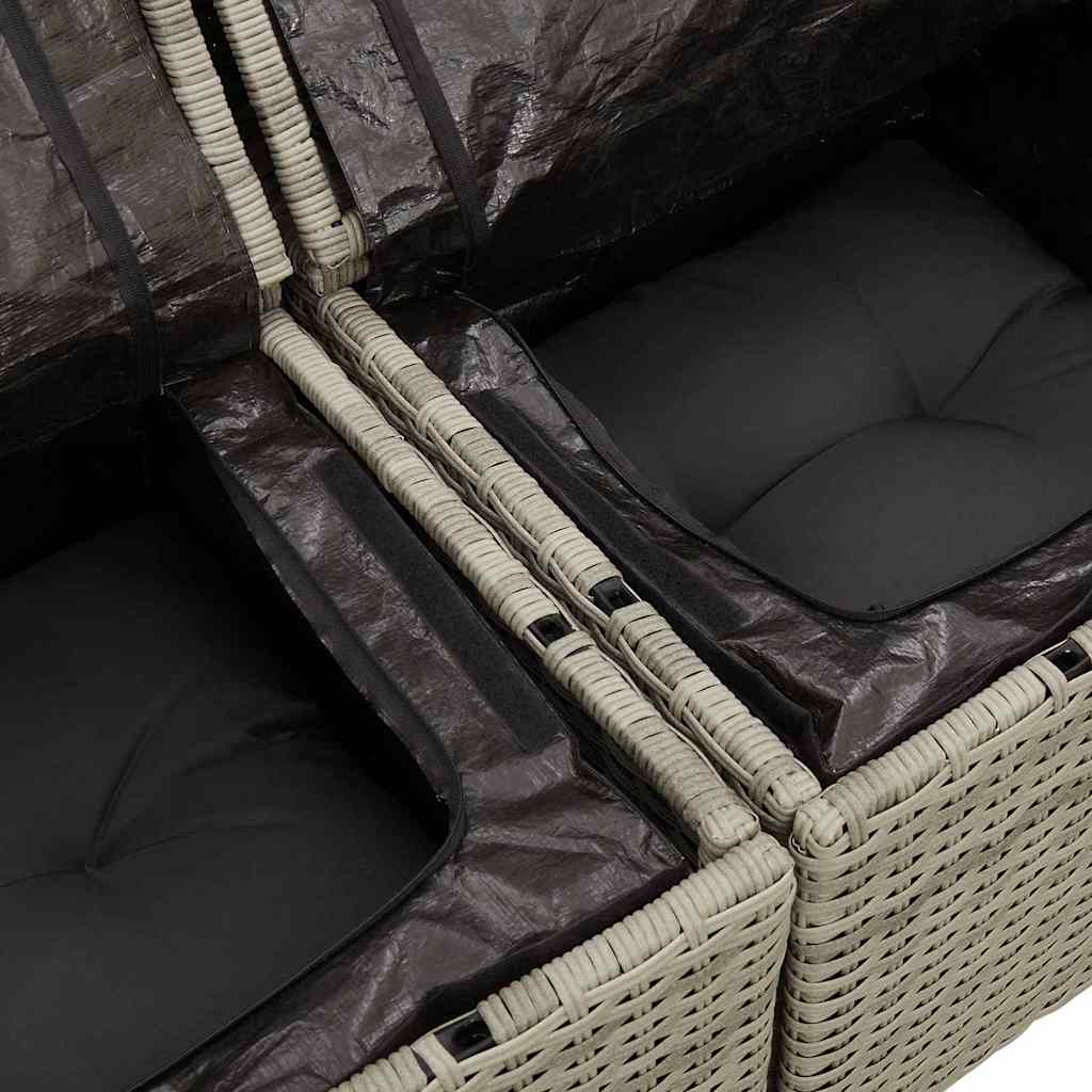 Ensemble De Canapé De Jardin 8 Pc Polyrotin