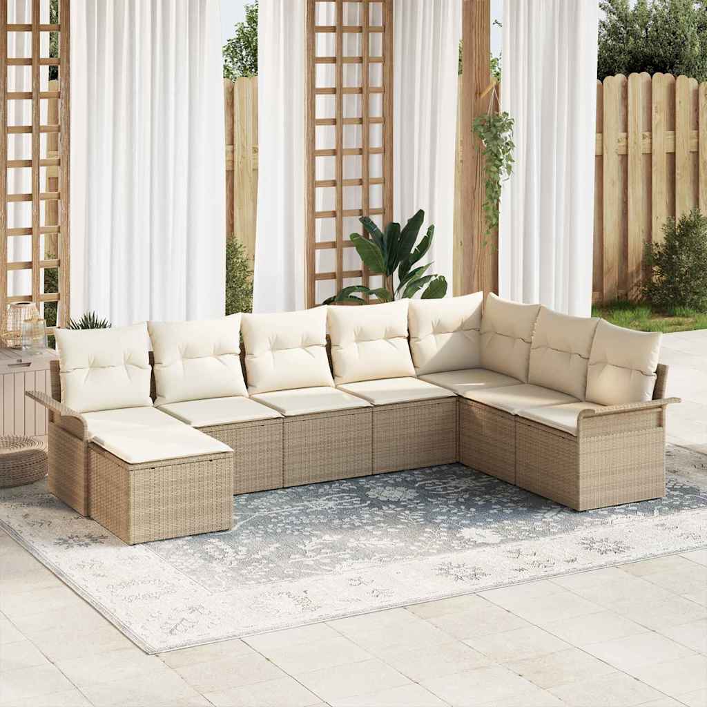 Ensemble De Canapé De Jardin 9 Pc Gris Poly Rotin
