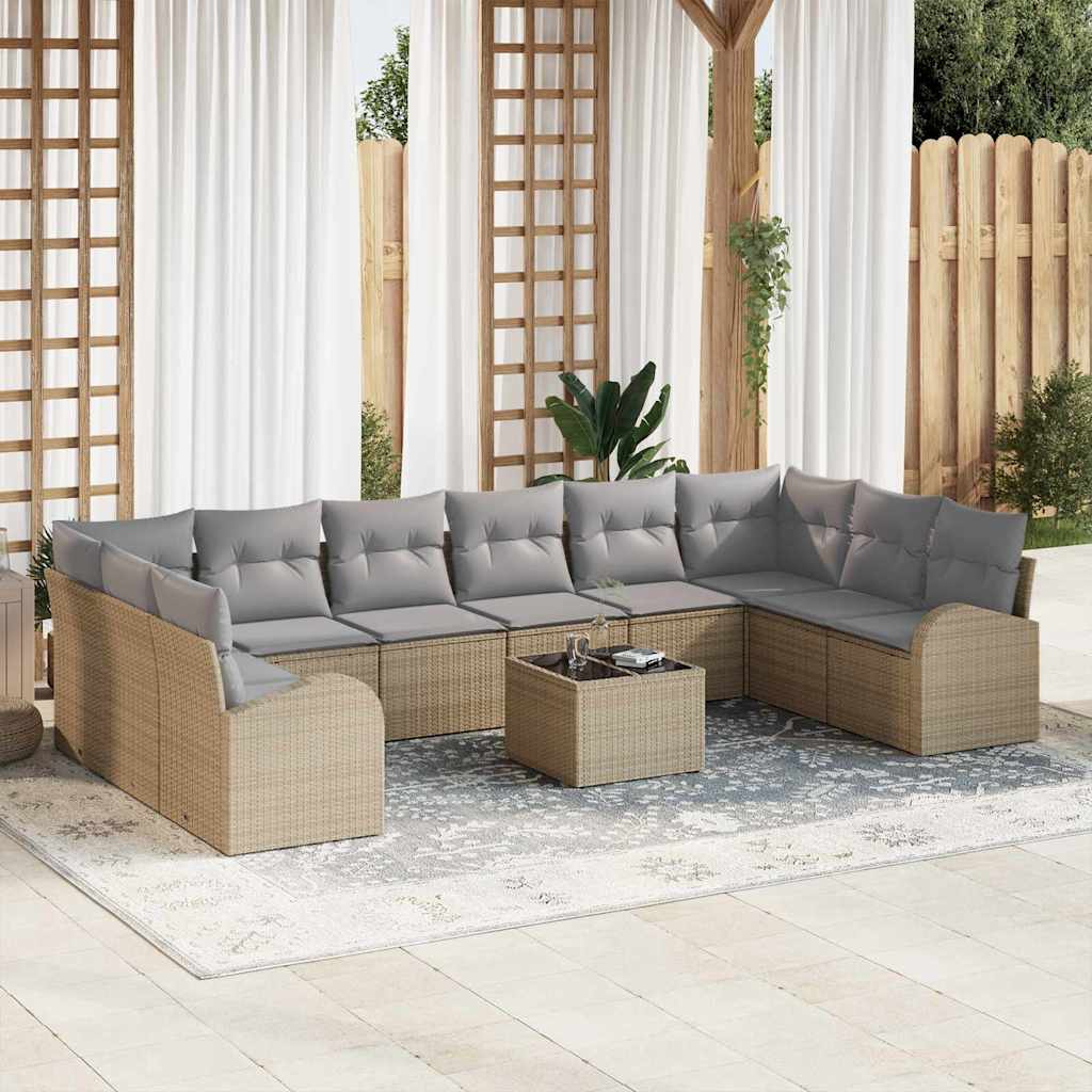 Ensemble De Canapé De Jardin 11 Pc