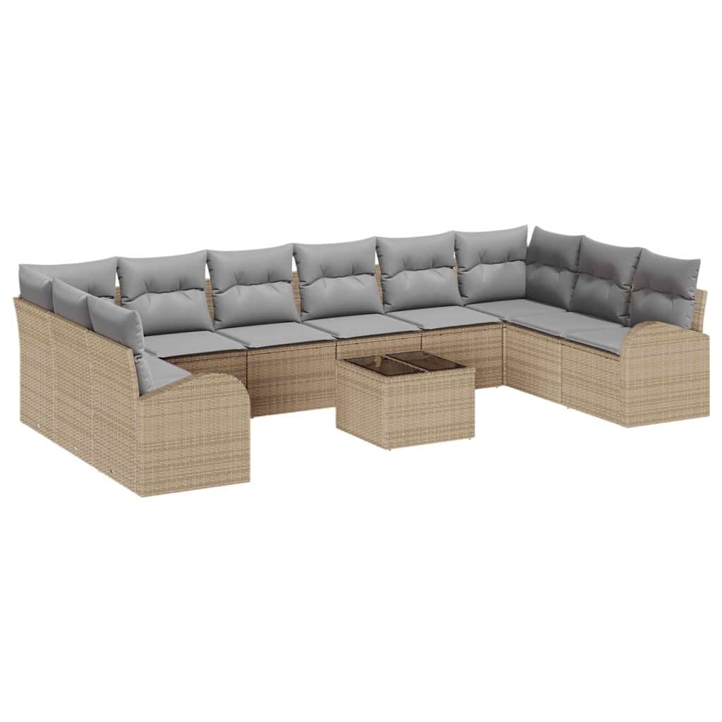 Ensemble De Canapé De Jardin 11 Pc