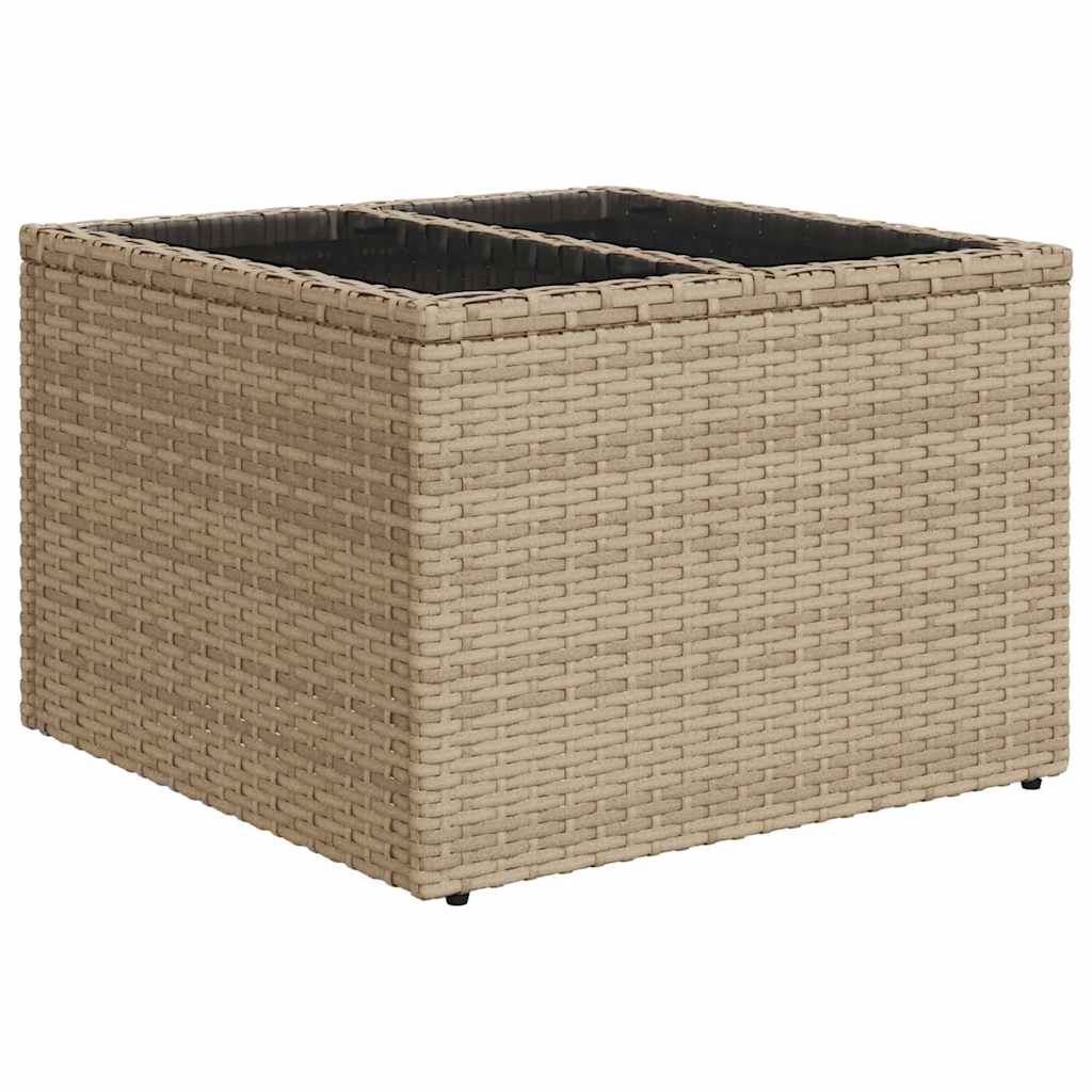 Ensemble De Canapé De Jardin 8 Pc Beige Et Gris Polyrotin