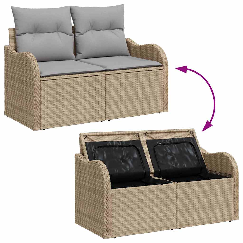 Ensemble De Canapé De Jardin 9 Pc Polyrotin