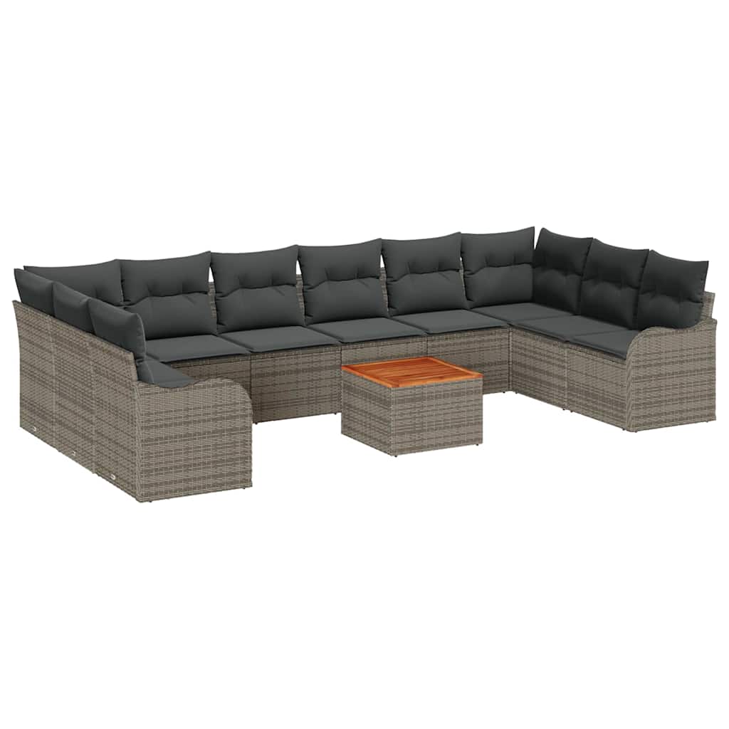 Ensemble De Canapé De Jardin 10 Pc Polyrotin