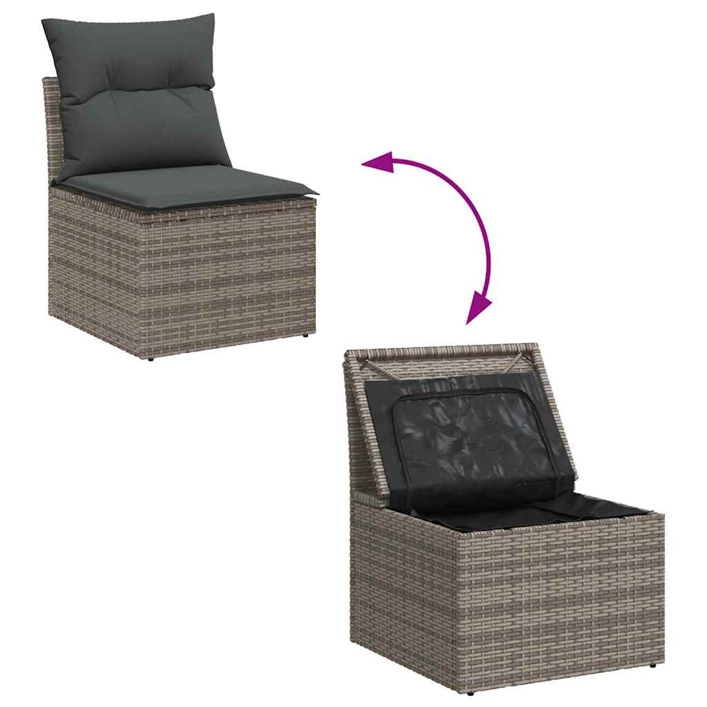 Ensemble De Canapé De Jardin 9 Pc Polyrotin