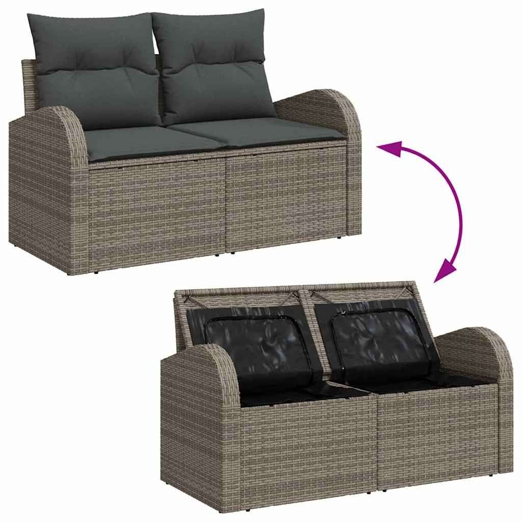 Ensemble De Canapé De Jardin 6 Pc Polyrotin