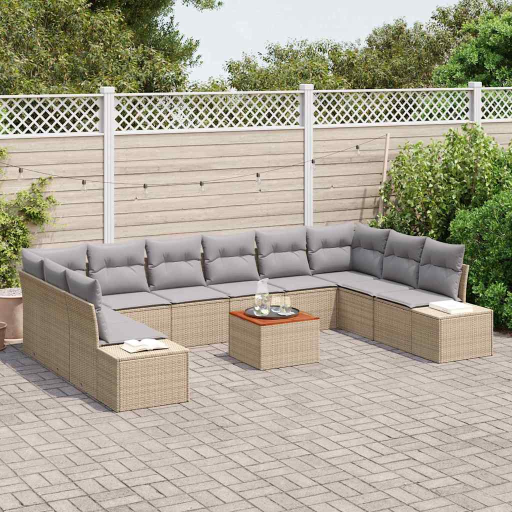 Ensemble De Canapé De Jardin 11 Pc