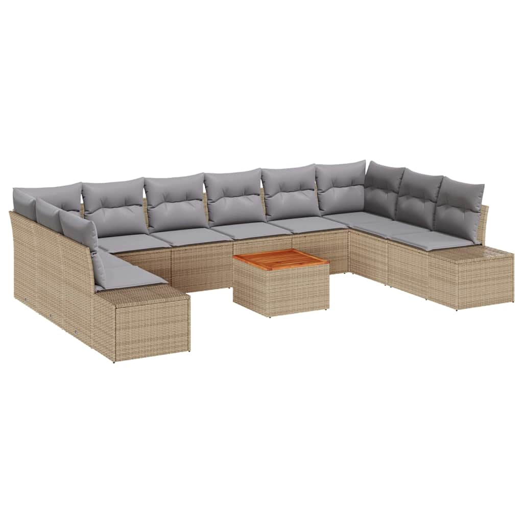 Ensemble De Canapé De Jardin 11 Pc