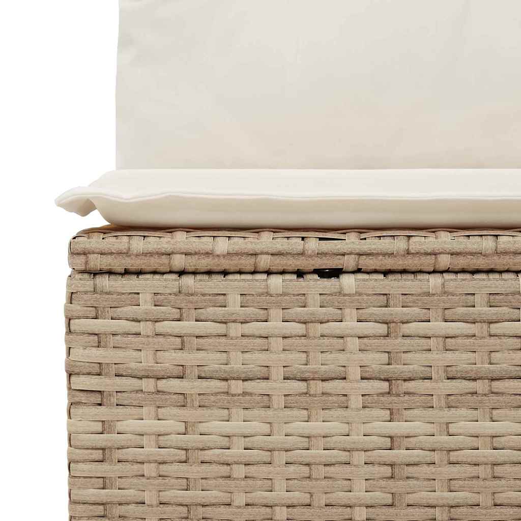 Ensemble De Canapé De Jardin 5 Pc Beige Et Crème