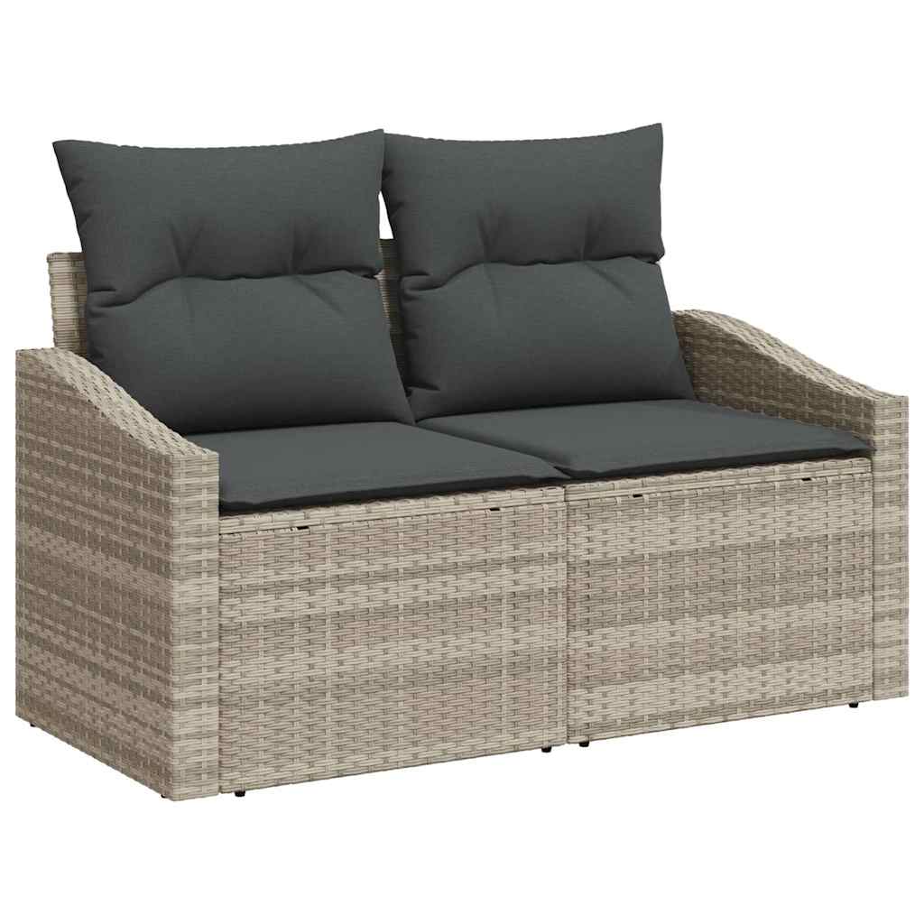 Ensemble De Canapé De Jardin 9 Pc Et Gris Foncé