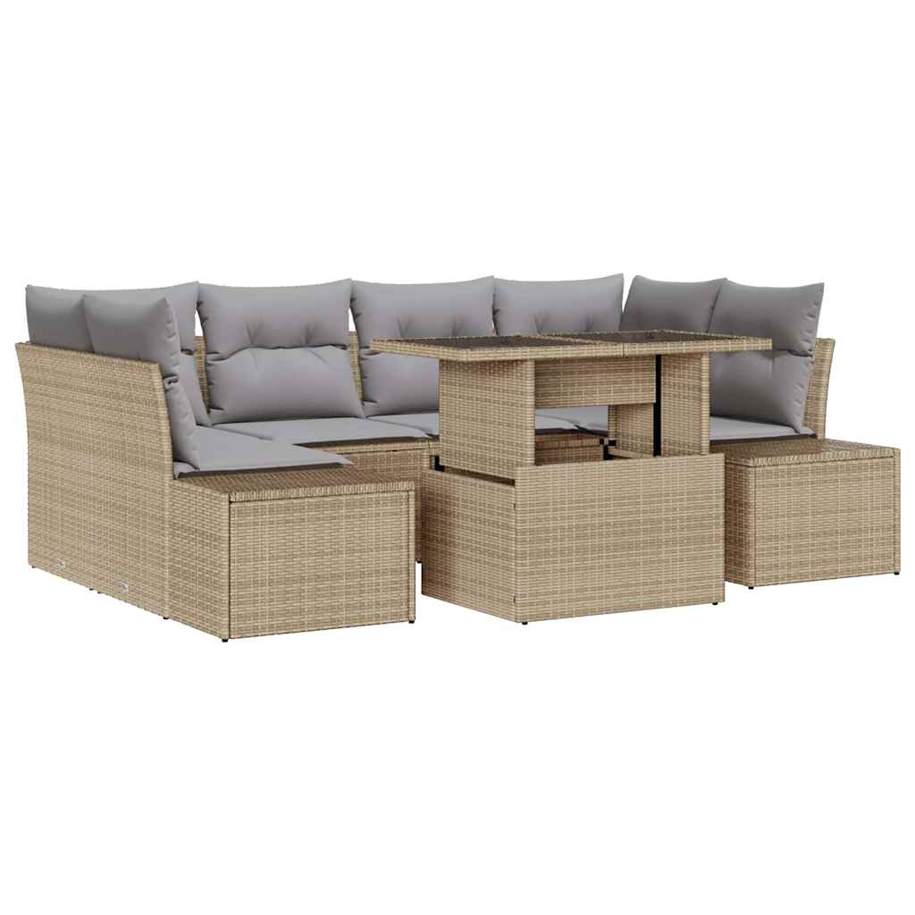 Ensemble De Canapé De Jardin 7 Pc