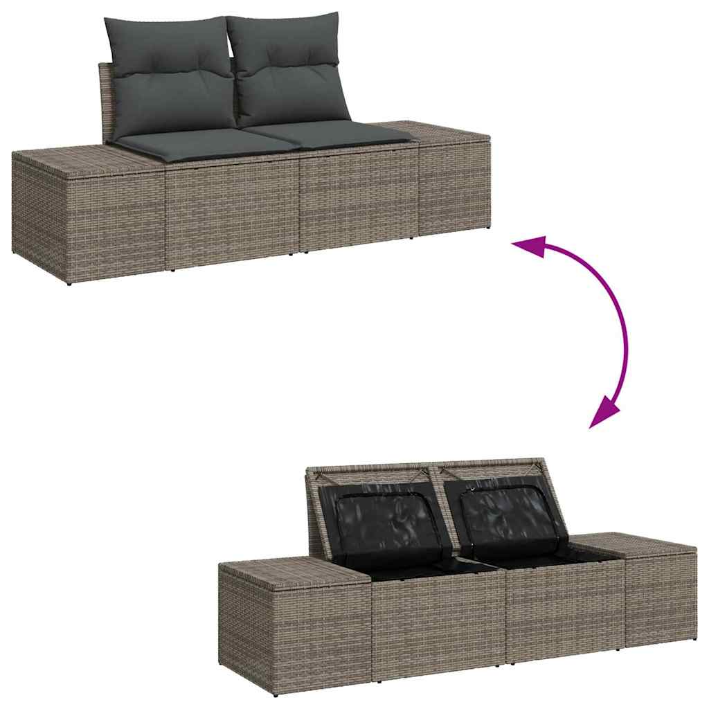 Ensemble De Canapé De Jardin 10 Pc Polyrotin