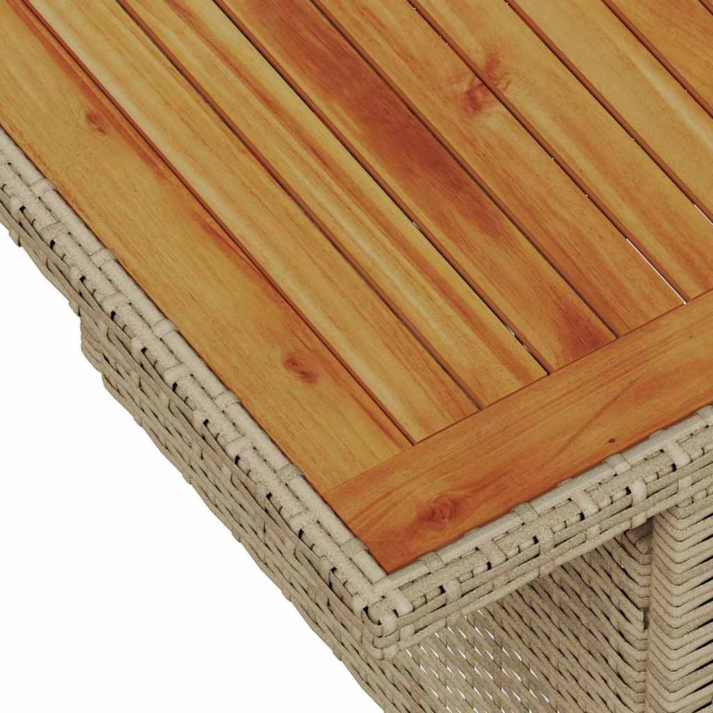 Ensemble De Canapé De Jardin 9 Pc Beige Poly Rotin