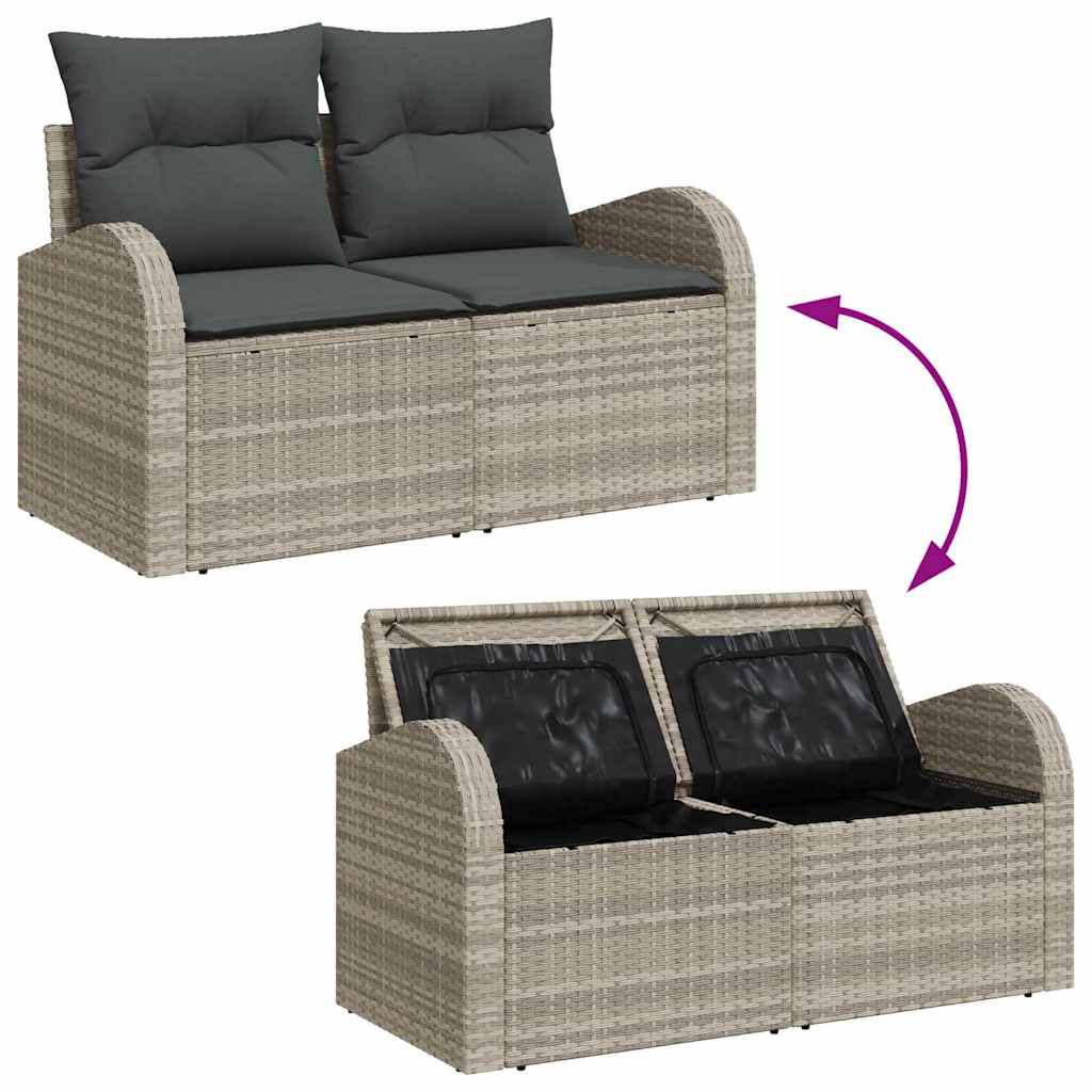 Ensemble De Canapé De Jardin 6 Pc Polyrotin