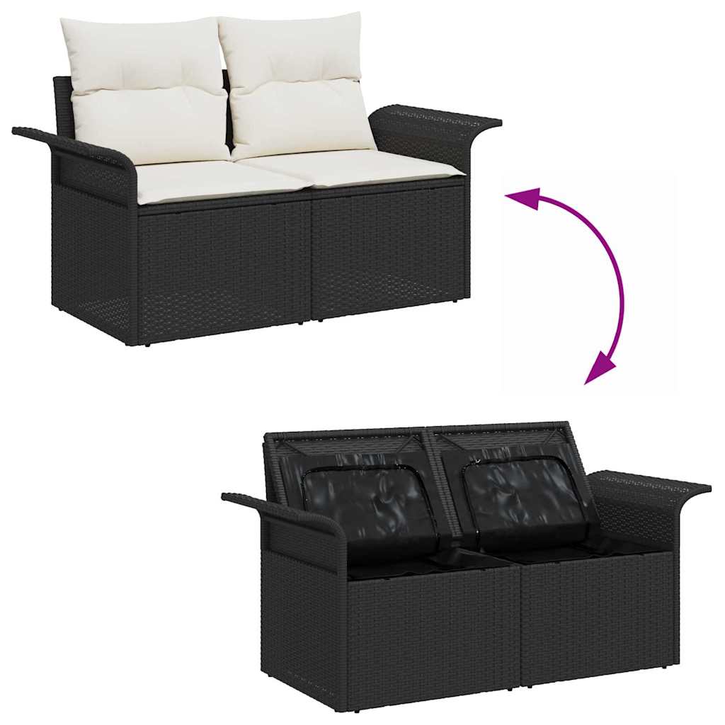 Ensemble De Canapé De Jardin 7 Pc Poly Rotin