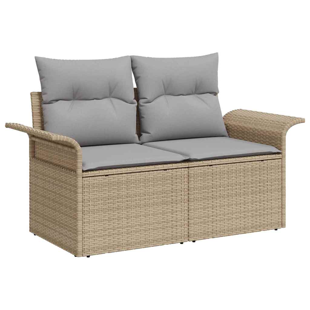 Ensemble De Canapé De Jardin 9 Pc Poly Rotin