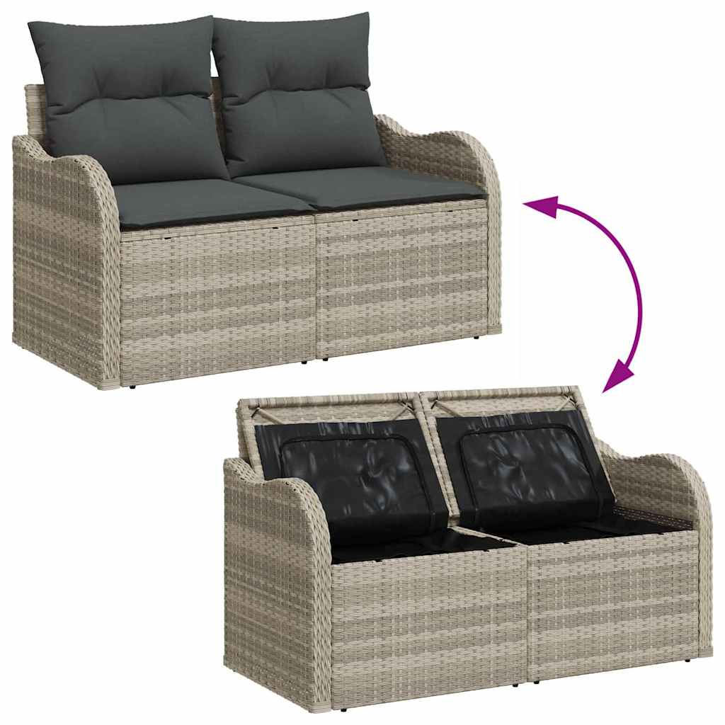Ensemble De Canapé De Jardin 7 Pc Polyrotin