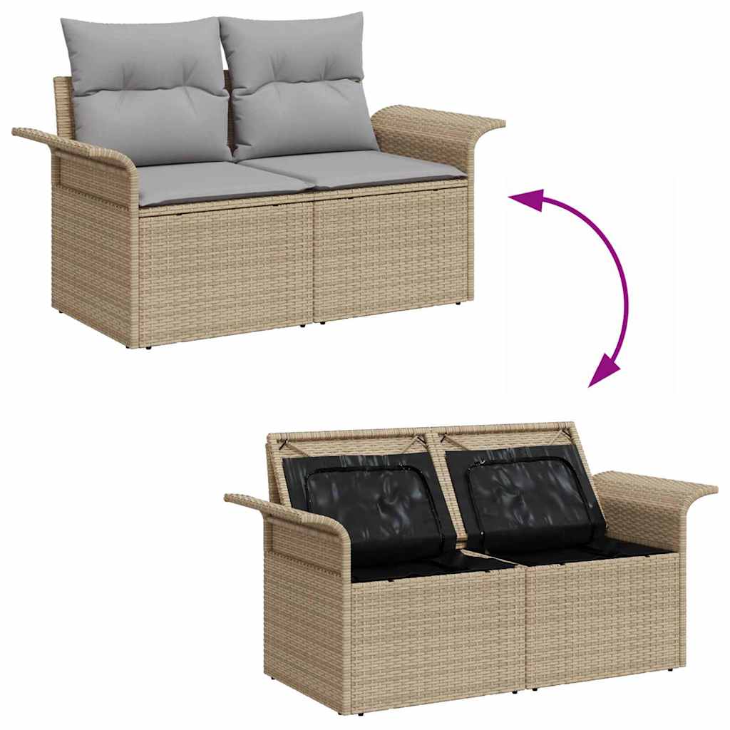 Ensemble De Canapé De Jardin 9 Pc Polyrotin