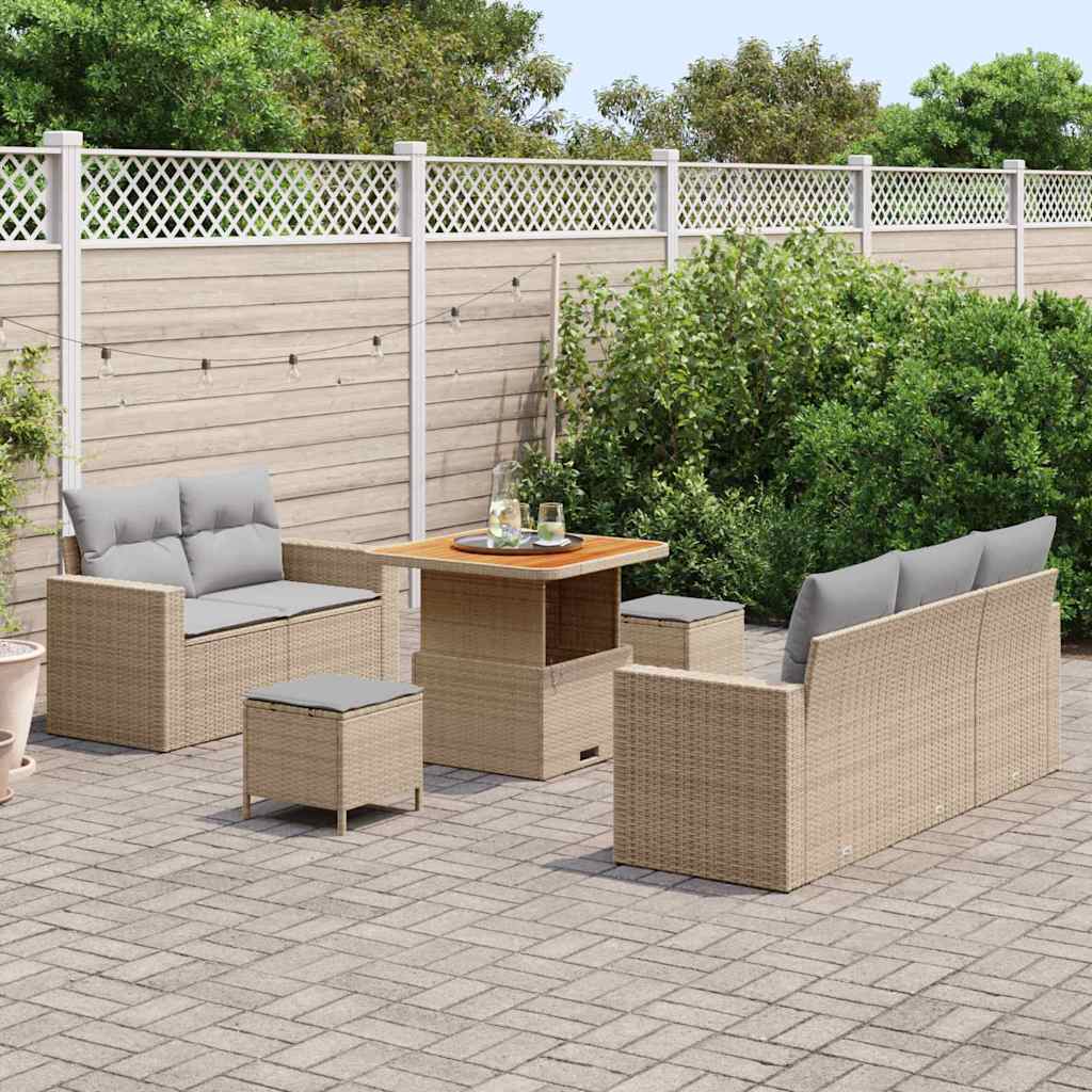 Ensemble De Canapé De Jardin 8 Pièces 5-Nombre De Places