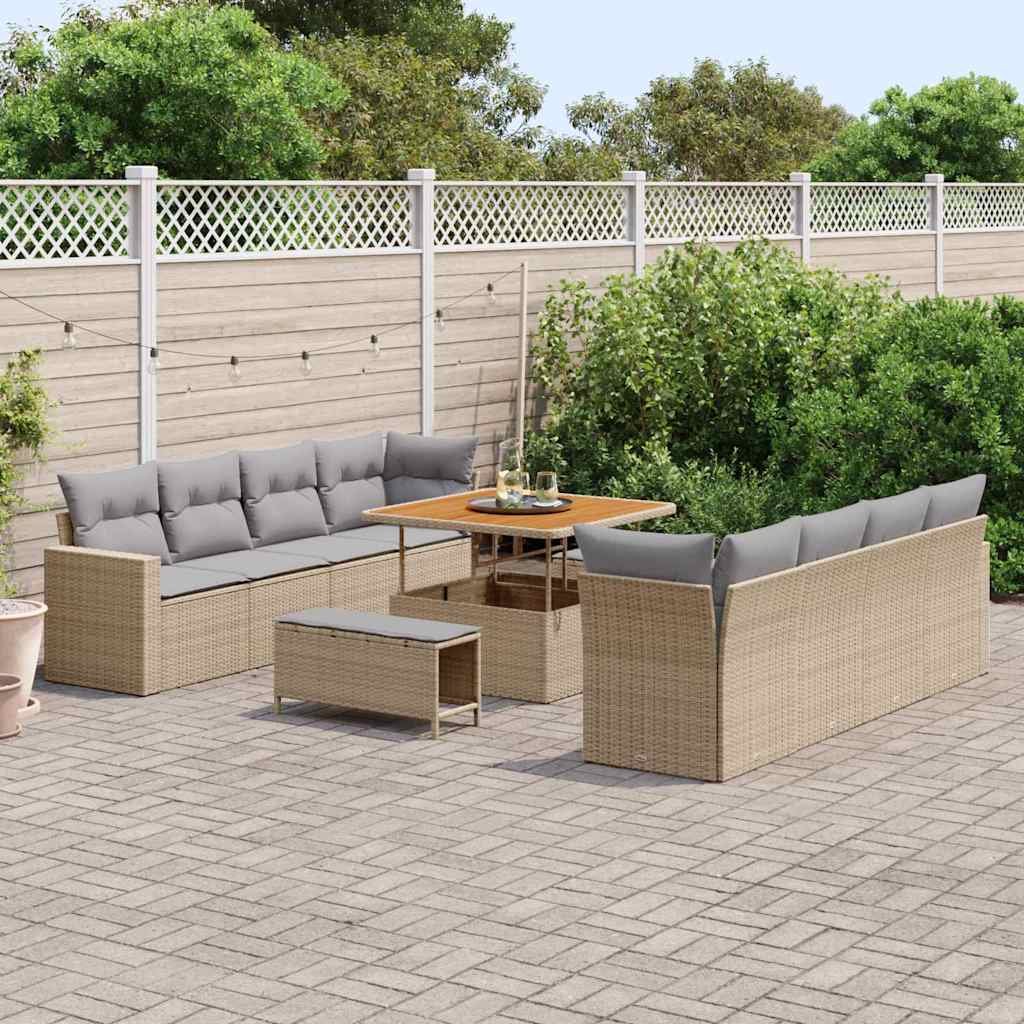 Ensemble De Canapé De Jardin 12 Pc 12-Nombre De Places