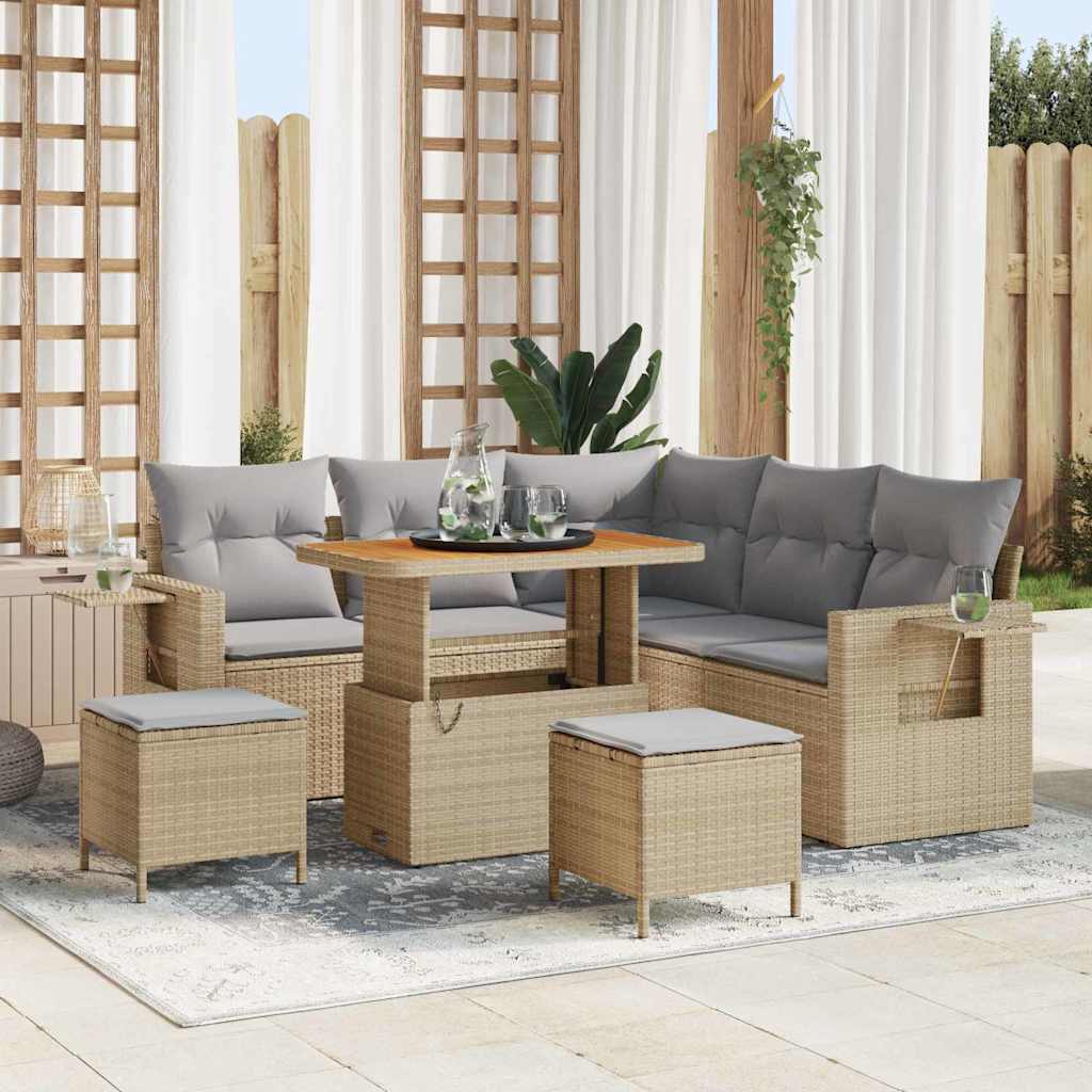 Ensemble De Canapé De Jardin 9 Pièces 6-Nombre De Places