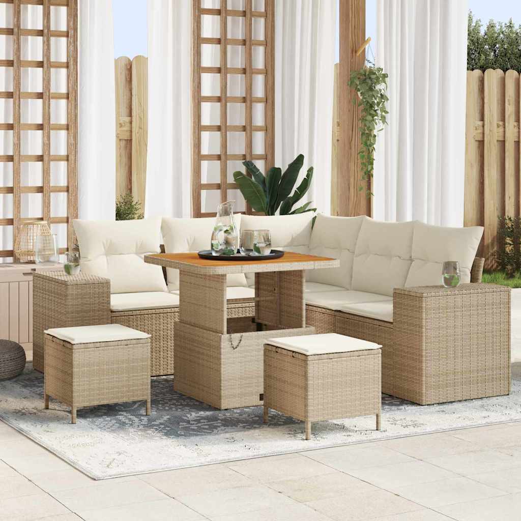 Ensemble De Canapé De Jardin 8 Pc 7-Nombre De Places